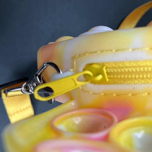 Disney Mickey Tie Dye‎ Yellow Pink Pop It Girls Kids Purse Handbag - Picture 4 of 6